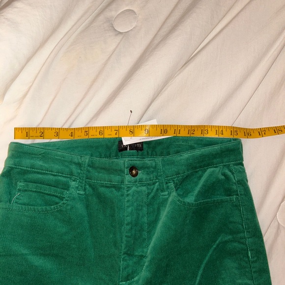 Talbots Green Corduroy Bootcut Womens Pants Size Petite 6 - Picture 6 of 7